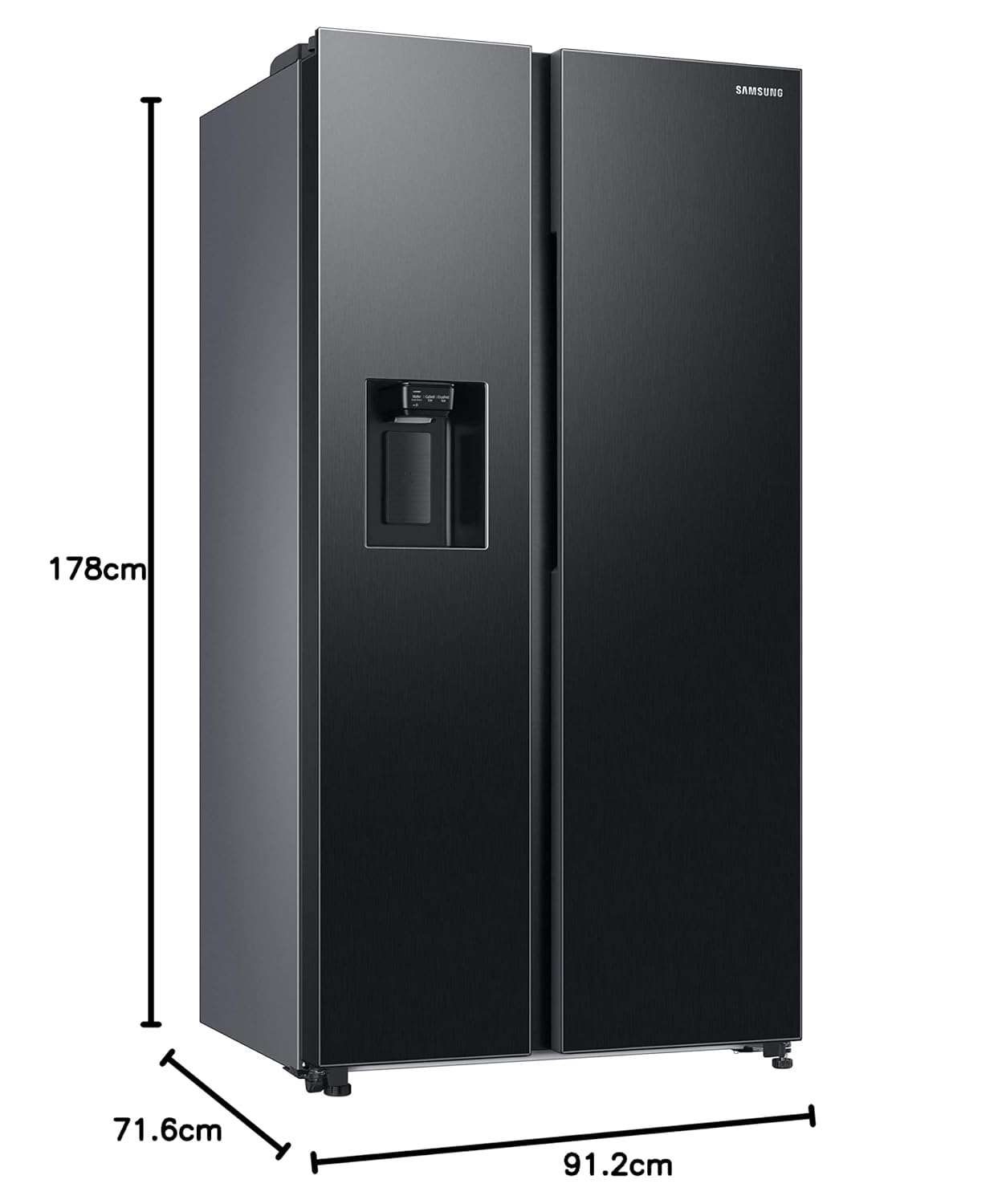 Samsung 633 L Convertible 5-in-1 Digital Inverter Side-by-Side Refrigerator with AI, WiFi, Water & Ice Dispenser RS78CG8543B1HL
